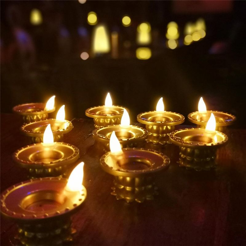 BHBD-Waterproof Flameless Oil  - Lighting Decor For Diwali ulasan dan harga