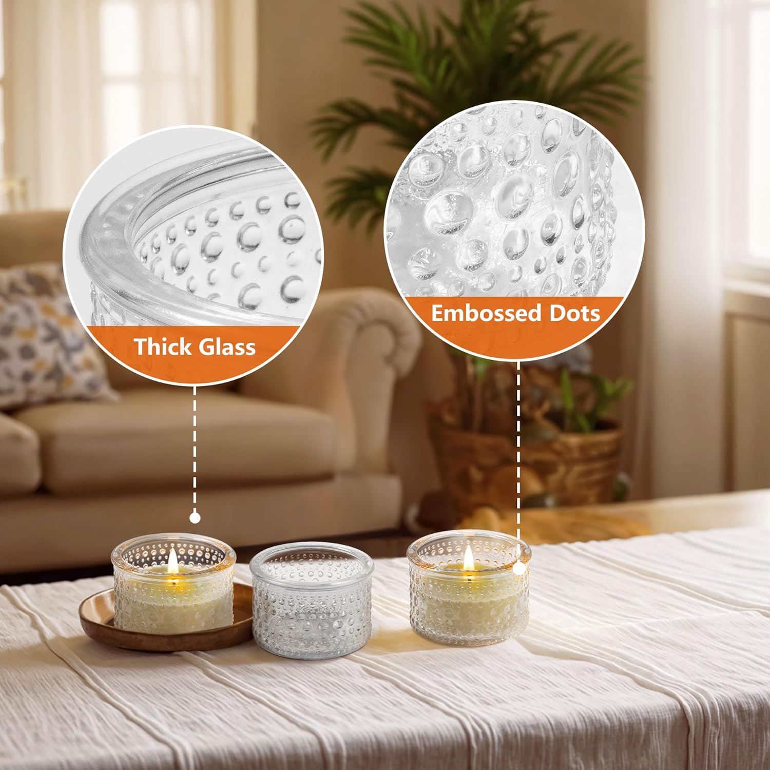 Clear Tealight Candle Holders  - Candle Holder Set ulasan dan harga