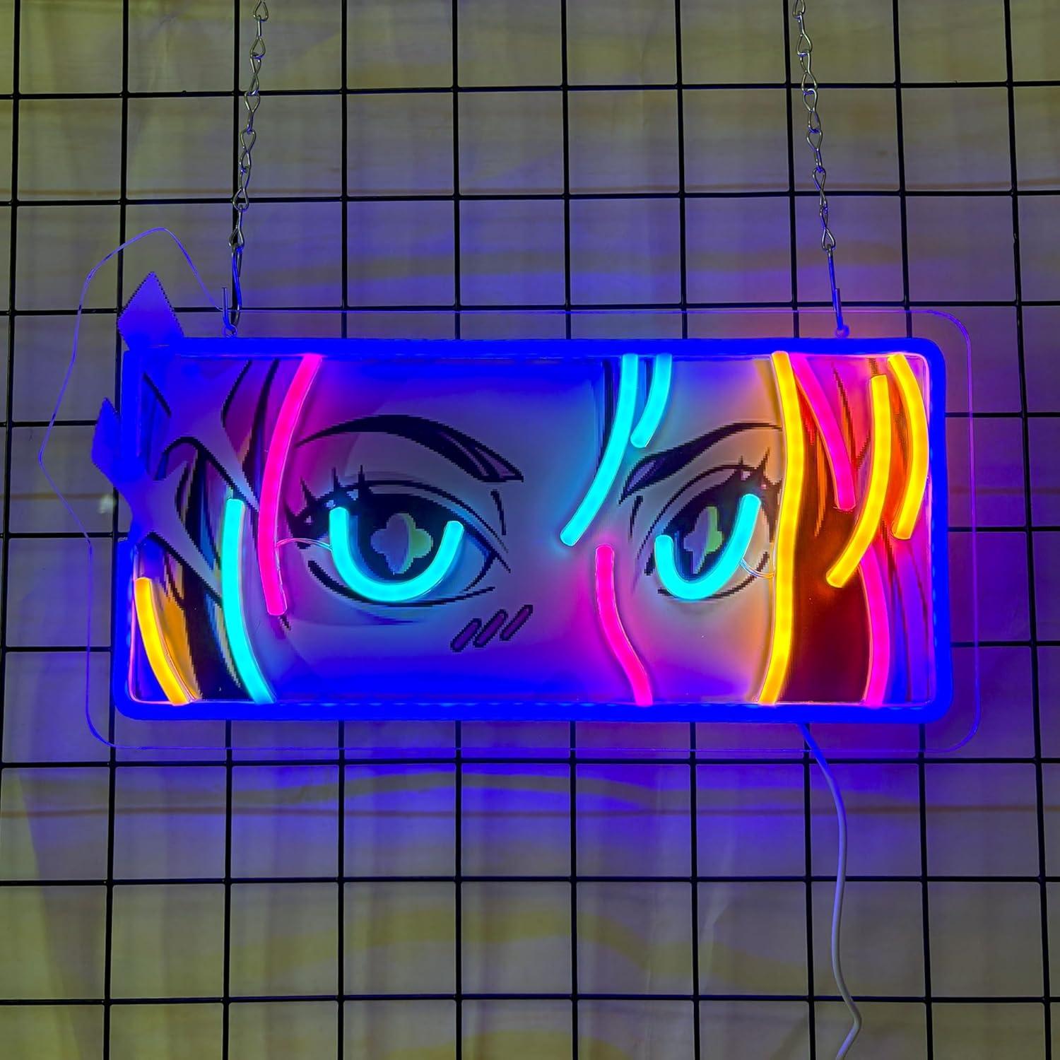 Passionate Eyes Neon Sign USB  - Garage Lighting Decor ulasan dan harga