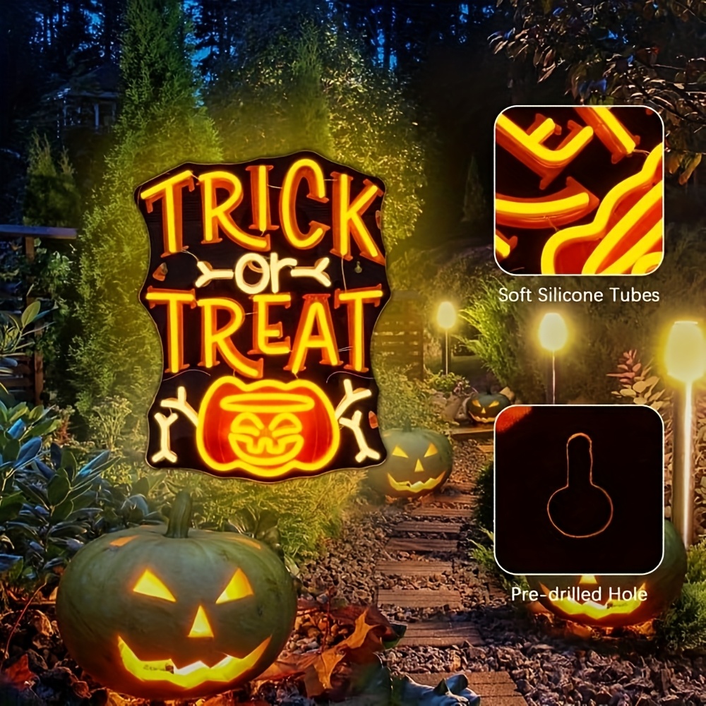 Trick or Treat Halloween Neon  - Home Decor Lighting Tricks ulasan dan harga