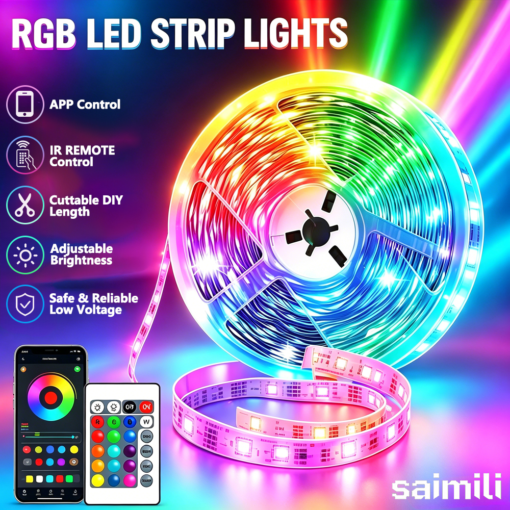 USB RGB LED Strip SMD3535 With - Lighting Bolt Decor ulasan dan harga