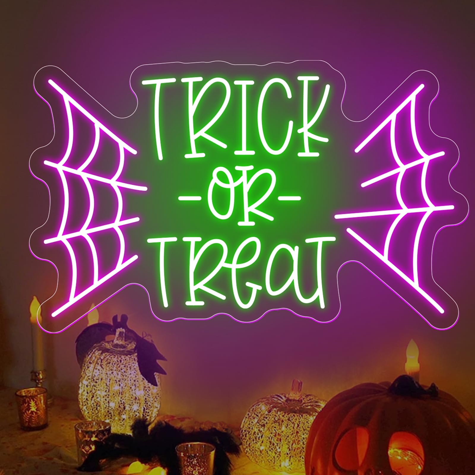 Trick or Treat Bat LED Neon Si - Home Decor Lighting Tricks ulasan dan harga