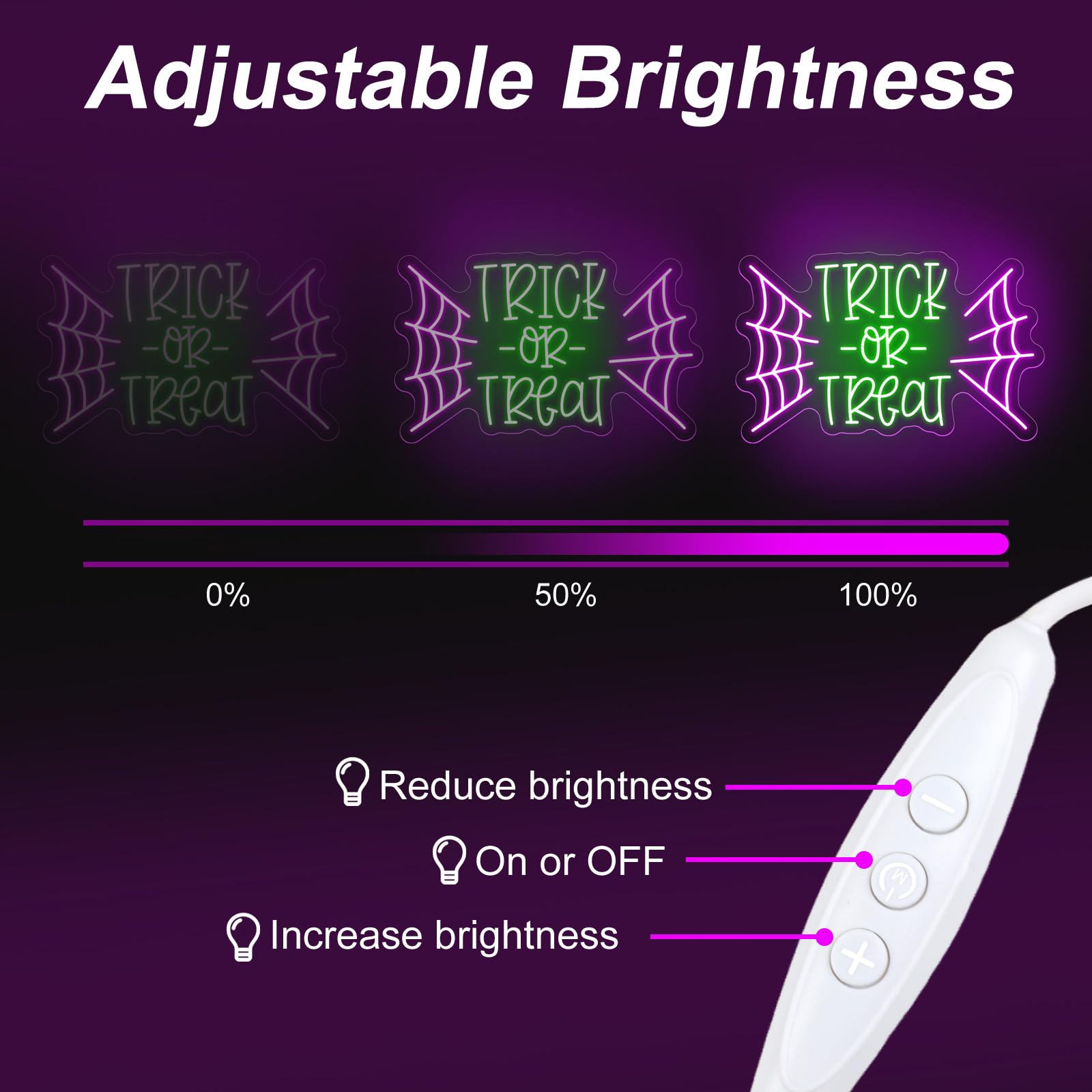 Trick or Treat Bat LED Neon Si - Home Decor Lighting Tricks ulasan dan harga