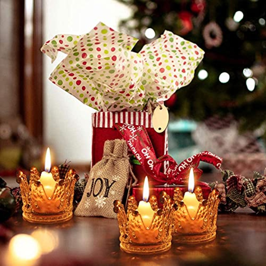Crown Glass Tealight Candle Ho - Candle Holder Set ulasan dan harga