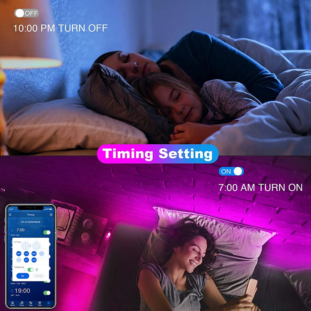 Bluetooth LED Lights Strip 505 - Lighting Bolt Decor ulasan dan harga