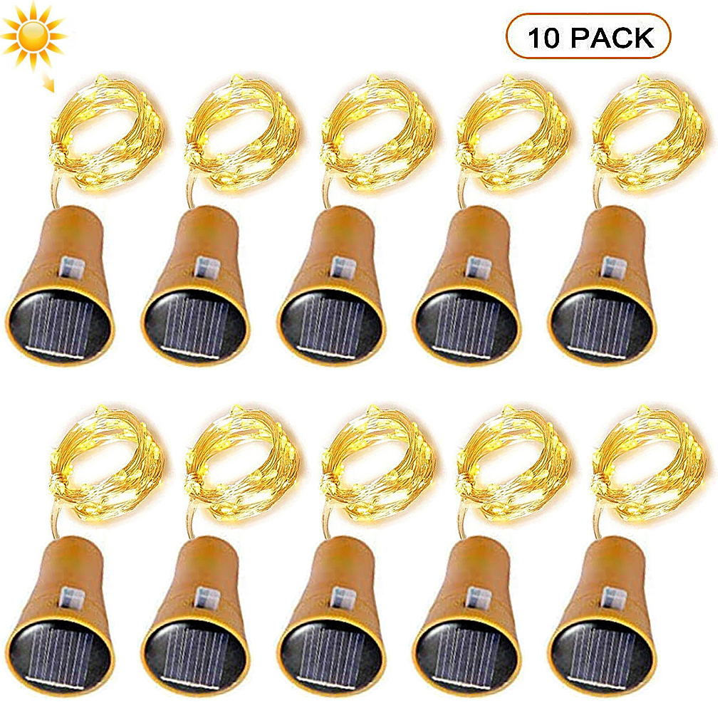 10/20LEDs Solar Wine Bottle St - Lantern Paper Solar ulasan dan harga