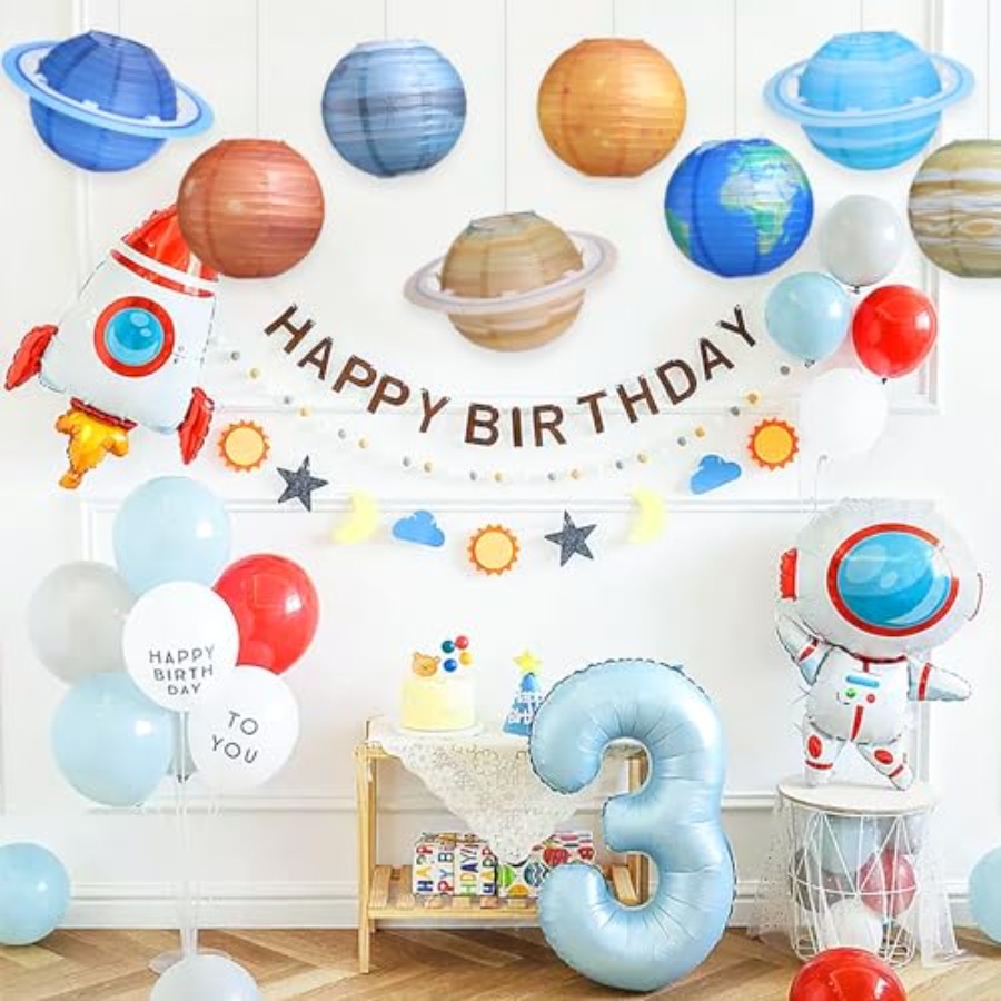 8 pcs Planet Paper Lanterns, 1 - Lantern Paper Solar ulasan dan harga