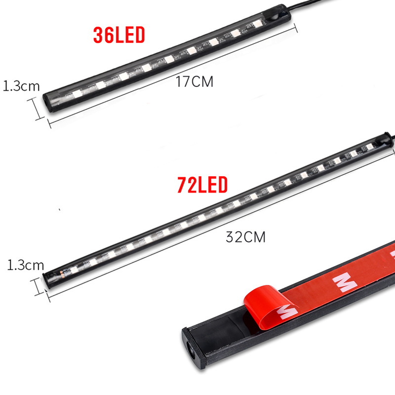 APP LED Motorcycle Car Atmosph - Lighting Bolt Decor ulasan dan harga
