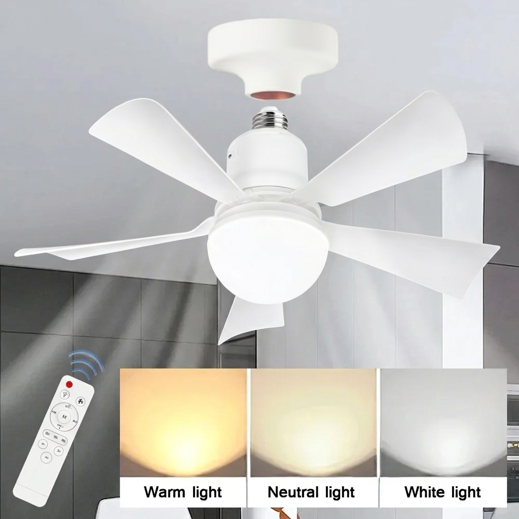 Modern LED Ceiling Fan Light w - Garage Lighting Decor ulasan dan harga