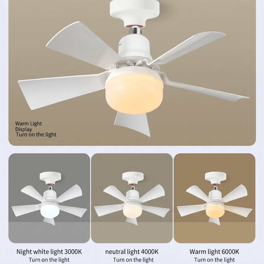 Modern LED Ceiling Fan Light w - Garage Lighting Decor ulasan dan harga