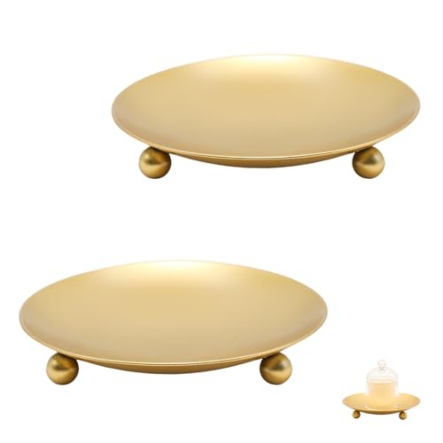 2Pcs Iron Plate Candle Holder  - Candle Holder Set ulasan dan harga