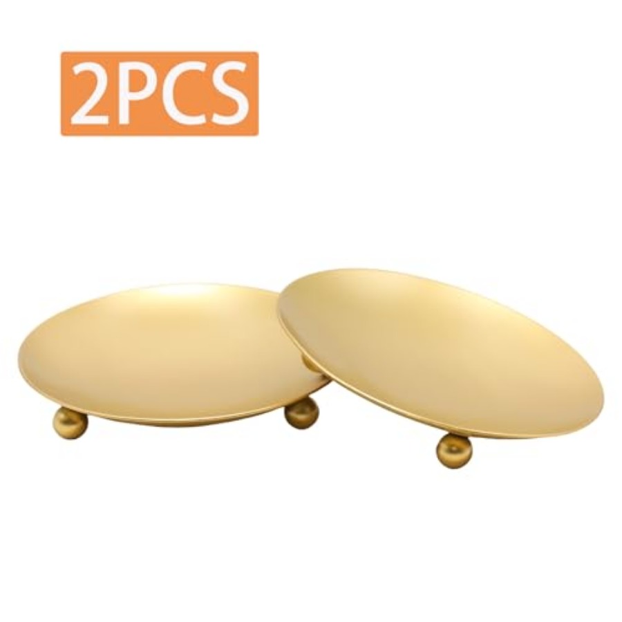 2Pcs Iron Plate Candle Holder  - Candle Holder Set ulasan dan harga
