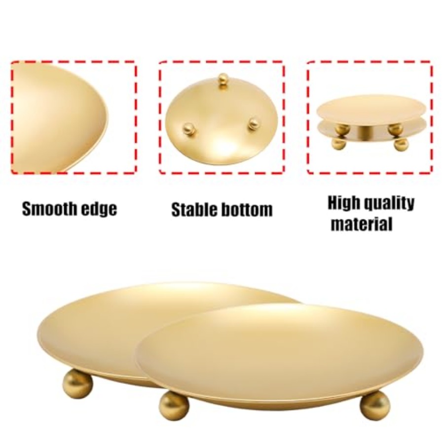 2Pcs Iron Plate Candle Holder  - Candle Holder Set ulasan dan harga