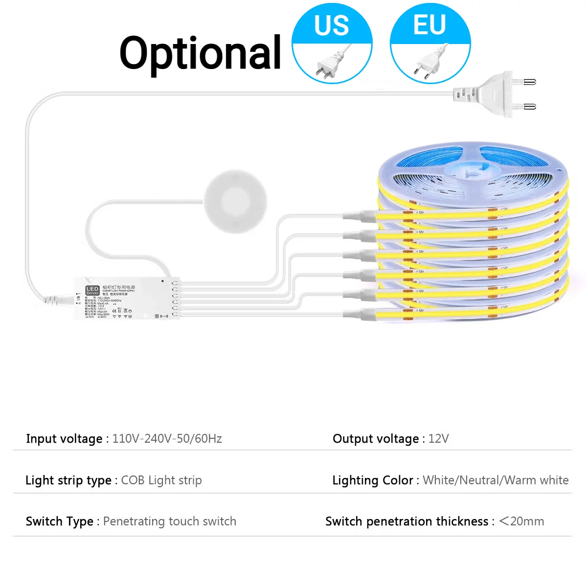 2-6PCS COB LED Strip Light Kit - Lighting Bolt Decor ulasan dan harga