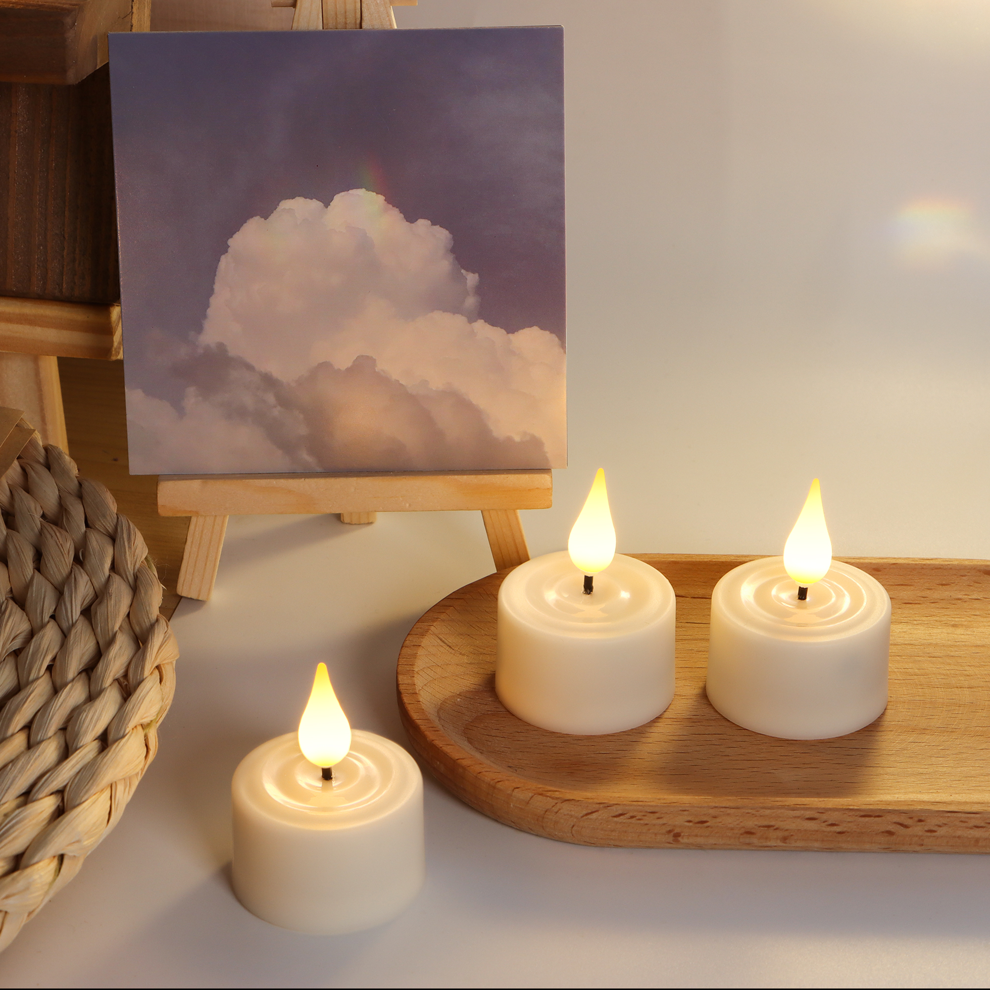 LED Candle Light Rechargeable  - Lighting Decor Living Room ulasan dan harga