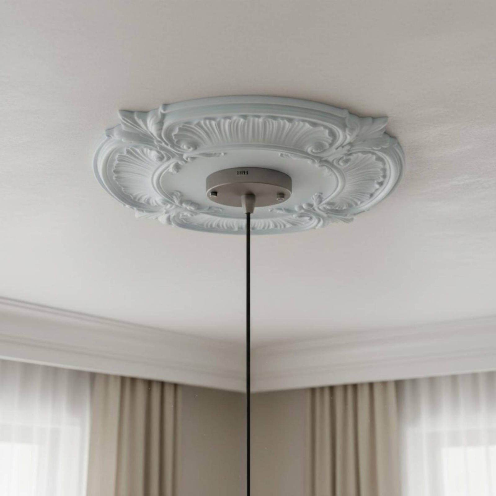Round PU Ceiling Medallion Fre - Decor Lighting & Decor Fires Photos ulasan dan harga