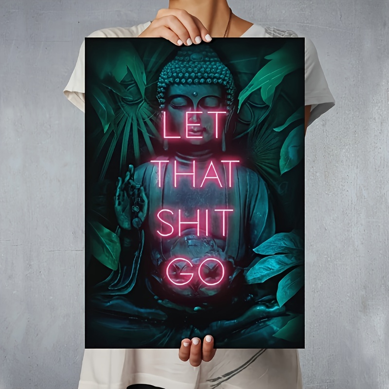 Let That Shit Go Poster Print  - Lighting Mcqueen Wall Decor ulasan dan harga