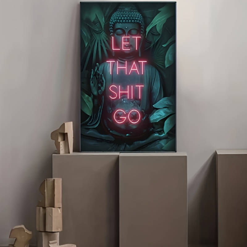 Let That Shit Go Poster Print  - Lighting Mcqueen Wall Decor ulasan dan harga