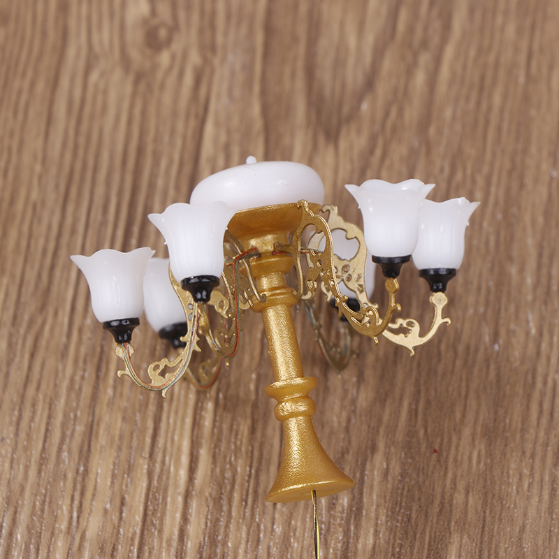 **1PC Mini Dollhouse Ceiling L - Lighting Metal Wall Decor ulasan dan harga