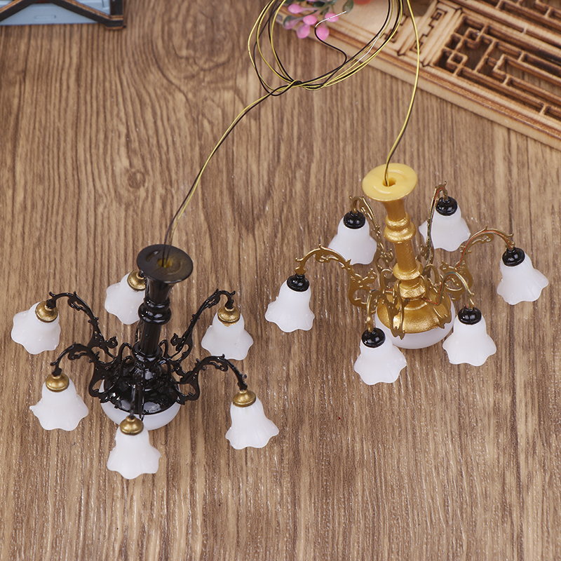 **1PC Mini Dollhouse Ceiling L - Lighting Metal Wall Decor ulasan dan harga