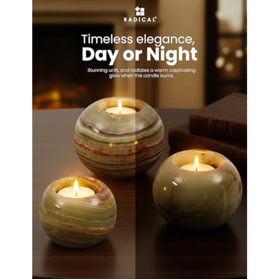 Marble Tealight Candle Holder  - Candle Holder Set ulasan dan harga