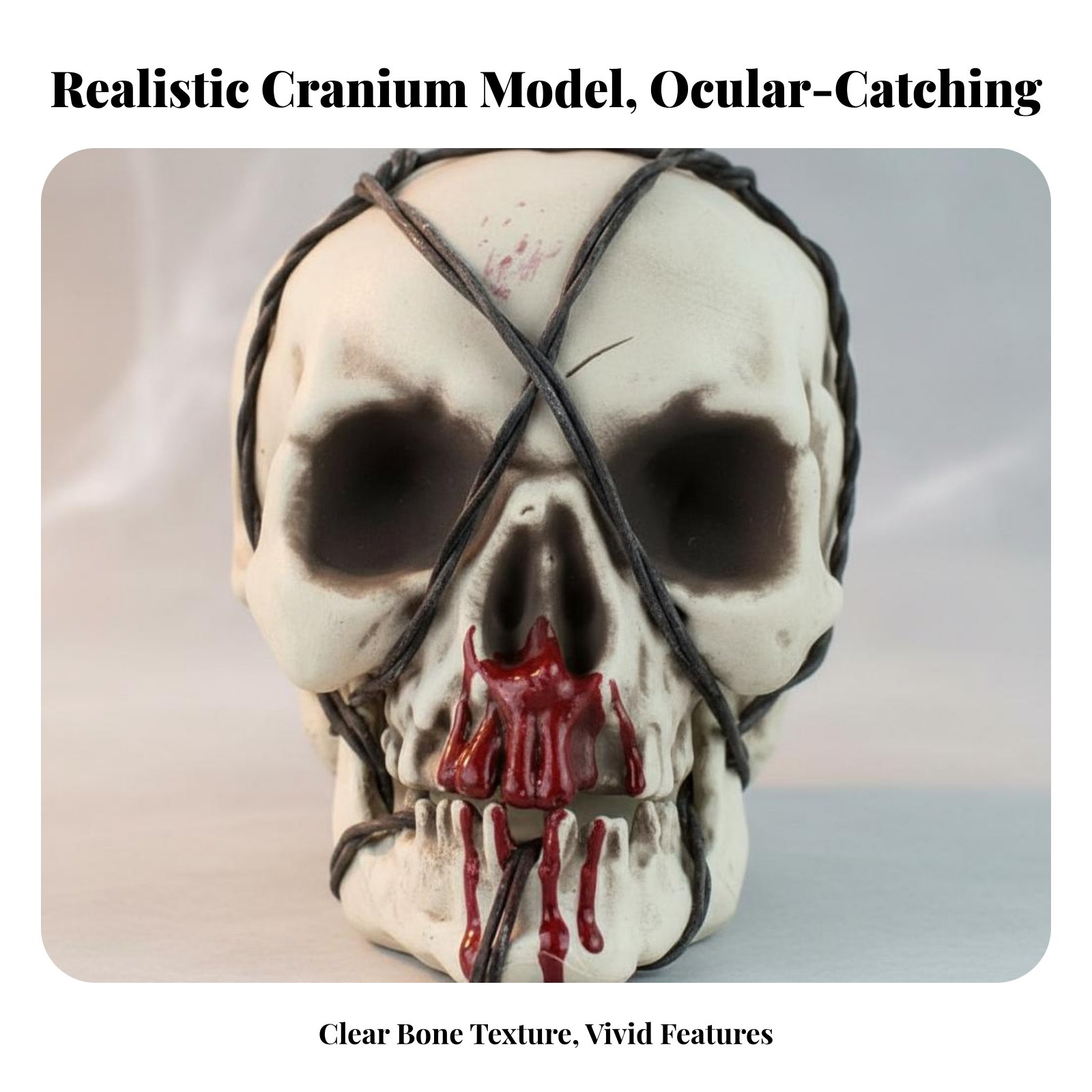 Realistic Skull Model Horror T - Decor Lighting & Decor Fires Photos ulasan dan harga