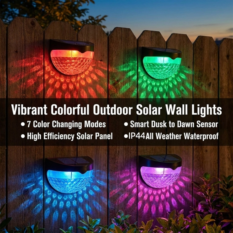12/6 PCS solar wall lights, so - Garage Lighting Decor ulasan dan harga