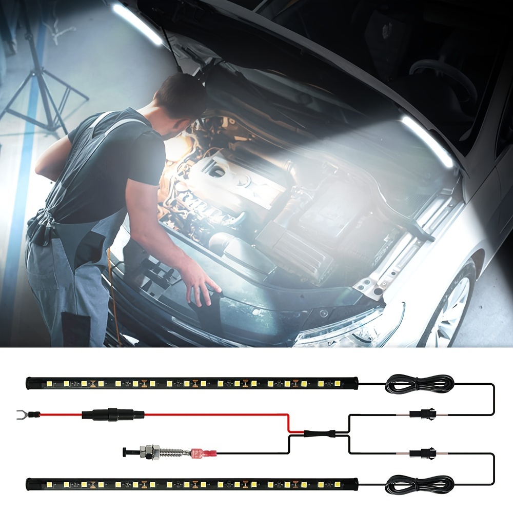 1set LED Car Under Hood Work I - Lighting Bolt Decor ulasan dan harga