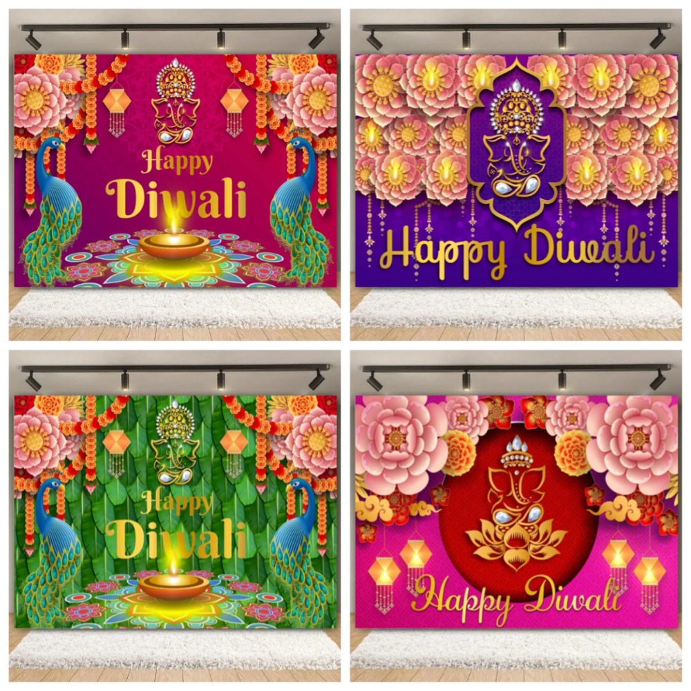 Happy Diwali Festival Backdrop - Lighting Decor For Diwali ulasan dan harga
