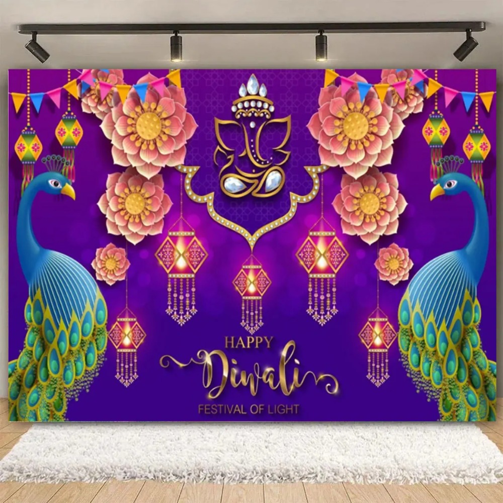 Happy Diwali Festival Backdrop - Lighting Decor For Diwali ulasan dan harga